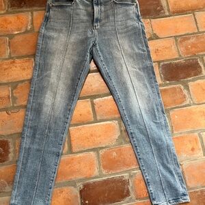 Loft light wash seamed denim